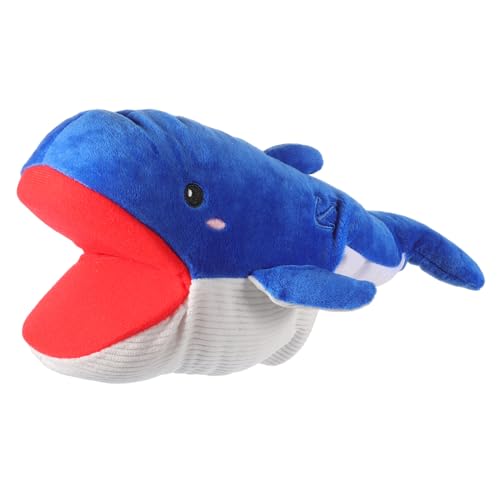 DECHOUS Wal-Marionette Walpuppen Handpuppe Wal Kinderspielzeug DIY Tierspielzeug Tierpuppe Zum Geschichtenerzählen Kindertierpuppe Cartoon-handpuppe Kindertierspielzeug Tierpuppen Plüsch von DECHOUS