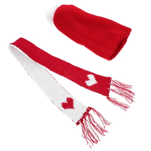DECHOUS Weihnachtliches Teiliges Mini Schneemann Mütze und Schal aus Weichem Strick für DIY Puppen Dekoration und Bastelarbeiten Kleine Gestrickte Weihnachtsmütze und Schal DECHOUS Weihnachtliches Teiliges Mini Schneemann Mütze und Schal aus Weichem Strick für DIY Puppen Dekoration und Bastelarbeiten Kleine Gestrickte Weihnachtsmütze und Schal von DECHOUS