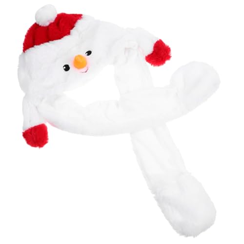 DECHOUS Weihnachtsmütze mit Beweglichen Ohren Witzige Party Kappe Einheitliche für Bühne Fotos und Winterliche Festtagsdekoration von DECHOUS
