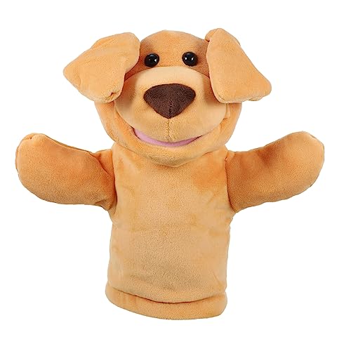 DECHOUS Welpen-Handpuppe interaktives kinderspielzeug pummeluff Kuscheltier et Kuscheltier Toys for Handpuppe für Geschichte sprechende Handpuppe Plüschpuppe Orange von DECHOUS