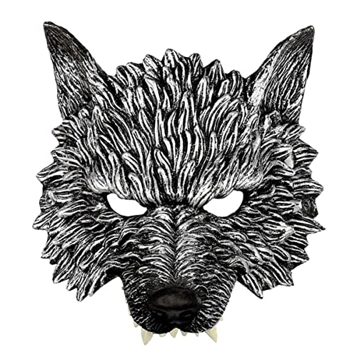 DECHOUS Werwolf-maske Maskerade Augenmaske Karnevalsparty Gesichtsbedeckung Wolf Maskerade Halloween-accessoires Tier Ankleiden Horror-gesichtsabdeckung Mann Pu-schaum Cosplay Augenbinde von DECHOUS