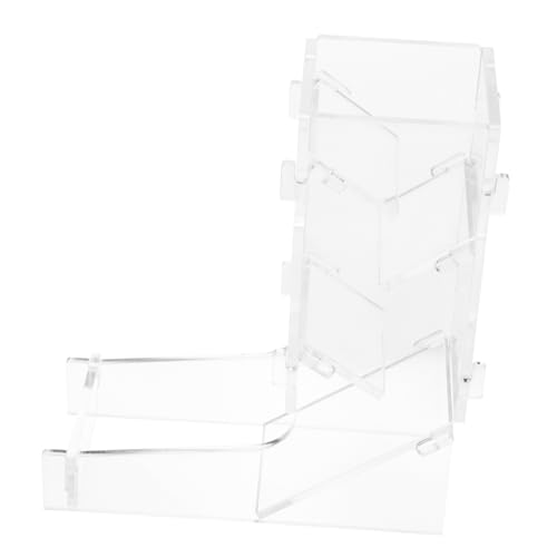 DECHOUS Würfelturm Gaming zubehör Spielzubehör Zubehör für Brettspiele DIY-Brettspiel Würfelrolltablett Würfeltürme Würfelrollender Turm Tischspiele, Würfelspiele Acryl Transparent von DECHOUS