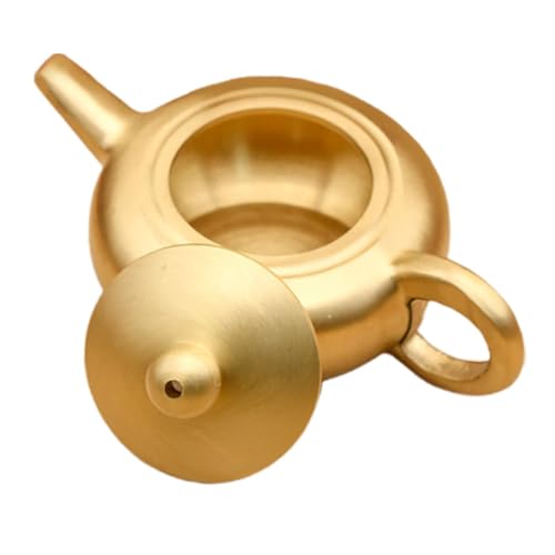 DECHOUS Zubehör für Puppenhausmodelle wohnaccessoires Mini-Teekessel Künstliche Hausdekoration Küchenzubehör für Puppenstuben Messing Golden von DECHOUS