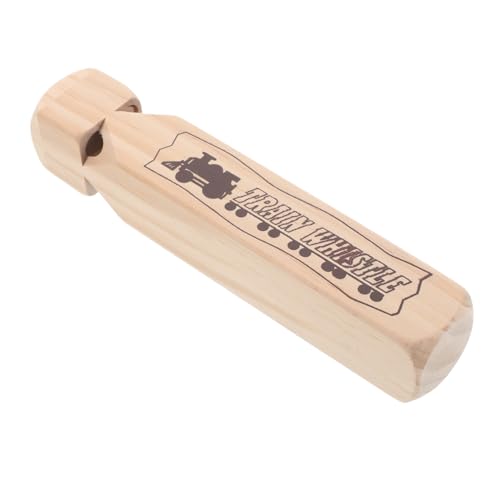 DECHOUS Zugpfeife Kinderpfeife Kleinkindspielzeug Musikspielzeug Trainieren Musikalisches Kindermusikinstrument Zughorn Musikinstrument Khaki Holz von DECHOUS