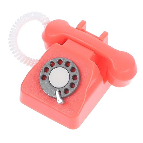 DECHOUS für kinderspielzeug nähgarn pink Kid Toys wheinatsgeschenke qridor Vintage Telefon Telefonmodell Telefonparty-Dekorationen Hausmöbel Mikrofonmodell pp Rosa von DECHOUS