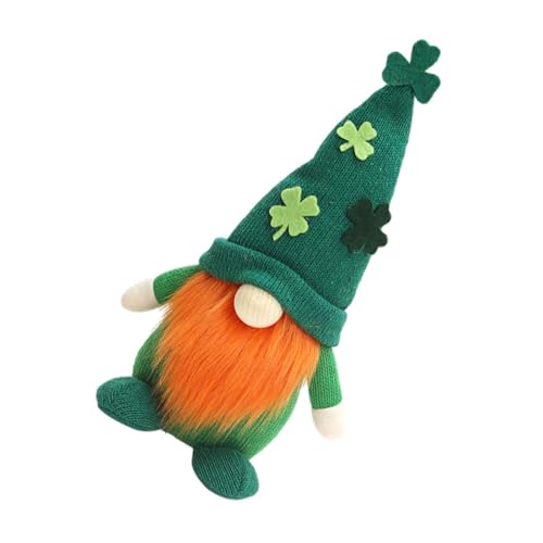 DECHOUS gesichtslose Puppe Zwerge Plüschtiere Halloween Mini lustiger Gnom wichtelpuppe st Patricks Day Decorations Gnom-Puppe st. Patricks Tageszwerg Zwergpuppe Kunstfell Green von DECHOUS