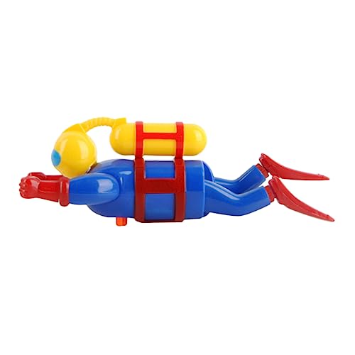 DECHOUS gewundener Taucher für kinderspielzeug Badezimmer Toys Kleinkind Taucher Figur Taucherspielzeug zum Aufziehen Badespielzeug aufziehen Plastik Blue von DECHOUS