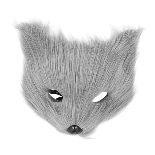 DECHOUS halbe Gesichtsmaske Karikatur simulieren Halloween-Maske Fuchs Hälfte Fuchs Cosplay-Masken Realistische Maske Tiermasken für Erwachsene Tierfuchsmaske Plastik Hellgrau DECHOUS halbe Gesichtsmaske Karikatur simulieren Halloween-Maske Fuchs Hälfte Fuchs Cosplay-Masken Realistische Maske Tiermasken für Erwachsene Tierfuchsmaske Plastik Hellgrau von DECHOUS