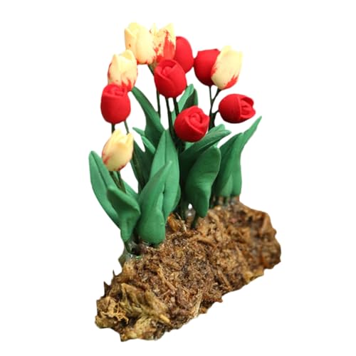 DECHOUS künstliche Blume Anlage gefälschte Pflanzendekoration Miniatur Kunstpflanzen drinnen Fälschung Artificial Plant Bonsai Dekoration Mini-Blumendekor Mini-Harzbonsai Mini Bonsai Green von DECHOUS