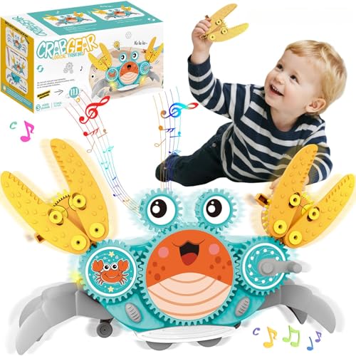 DECOHOME Krabbelendes Krabbenspielzeug für Jungen ab 3+ Jahren Musikspielzeug, automatische Hinderniserkennung Interaktives Spielzeug mit beweglichen Geräuschen, laufende Krabbe für Kinder DECOHOME Krabbelendes Krabbenspielzeug für Jungen ab 3+ Jahren Musikspielzeug, automatische Hinderniserkennung Interaktives Spielzeug mit beweglichen Geräuschen, laufende Krabbe für Kinder von DECOHOME