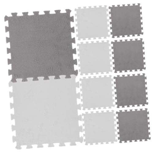 DECOMELODY 10 Stück Teiliges Puzzlematte aus Weichem Schadstofffreiem Schaumstoff Kuscheliger Grauer und Weißer Spielteppich für Junge Mädchen rutschfest Einfach zu Montieren als Krabbel und DECOMELODY 10 Stück Teiliges Puzzlematte aus Weichem Schadstofffreiem Schaumstoff Kuscheliger Grauer und Weißer Spielteppich für Junge Mädchen rutschfest Einfach zu Montieren als Krabbel und von DECOMELODY