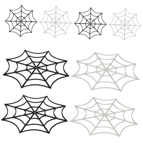 DECOMELODY 12 Stück Teiliges Halloween Spinnennetz Dekoration Realistische Schwarze und Weiße Cobwebs Feine Verarbeitung Vielseitig Einsetzbar für Halloween Party und Gruselige Raumgestaltung DECOMELODY 12 Stück Teiliges Halloween Spinnennetz Dekoration Realistische Schwarze und Weiße Cobwebs Feine Verarbeitung Vielseitig Einsetzbar für Halloween Party und Gruselige Raumgestaltung von DECOMELODY