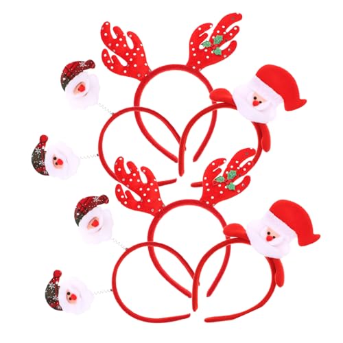 DECOMELODY 12 Stück Teiliges Weihnachts Haarband mit Rentier und Schneemann Motiven Leichtes Kostüm Accessoire für Erwachsene Festlicher Kopfschmuck für Karneval Party und Weihnachtsfeier von DECOMELODY