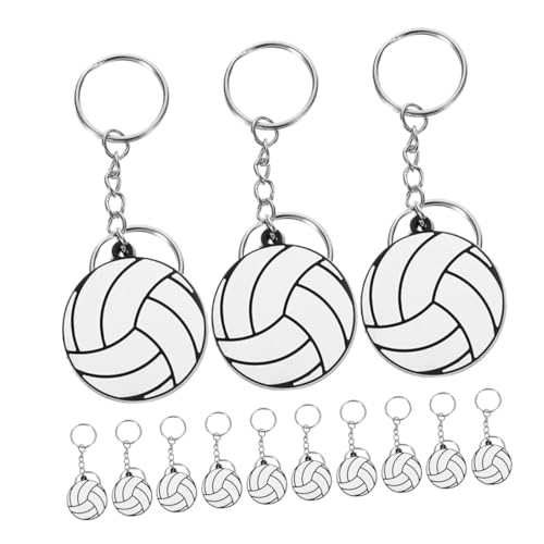 DECOMELODY 16 Stück Teiliges PVC Schlüsselanhänger Sportschlüsselanhänger mit Volleyball Design Strapazierfähig und Modisch als Taschenanhänger und Partygeschenk für Sportbegeisterte DECOMELODY 16 Stück Teiliges PVC Schlüsselanhänger Sportschlüsselanhänger mit Volleyball Design Strapazierfähig und Modisch als Taschenanhänger und Partygeschenk für Sportbegeisterte von DECOMELODY