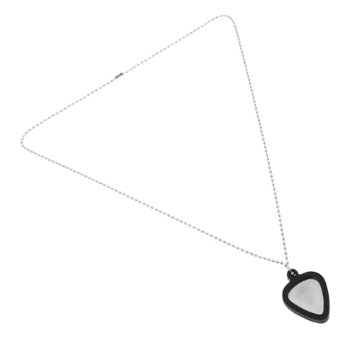 DECOMELODY Stilvolle Gitarrenplektrum-halskette Für Männer Gitarrenplektrum-halskettenhalter Schlüsselanhänger Plektrum-griffe Aus Edelstahl Für Musiker von DECOMELODY
