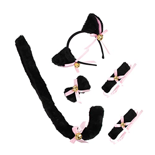 DECOMELODY 1Satz Katzenohren Haarreif mit Katzenschwanz und Glöckchen Teiliges Cosplay Zubehör für Halloween Karneval und Partys Tierkostüm Accessoires für Jungen DECOMELODY 1Satz Katzenohren Haarreif mit Katzenschwanz und Glöckchen Teiliges Cosplay Zubehör für Halloween Karneval und Partys Tierkostüm Accessoires für Jungen von DECOMELODY