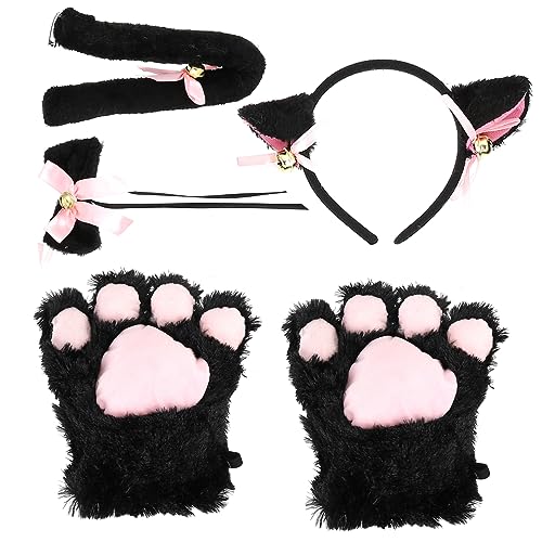 DECOMELODY 1Satz Katzenohren Kostümset Teiliges Cosplay Outfit für Damen und Themenpartys Karnevale und Maskeraden DECOMELODY 1Satz Katzenohren Kostümset Teiliges Cosplay Outfit für Damen und Themenpartys Karnevale und Maskeraden von DECOMELODY