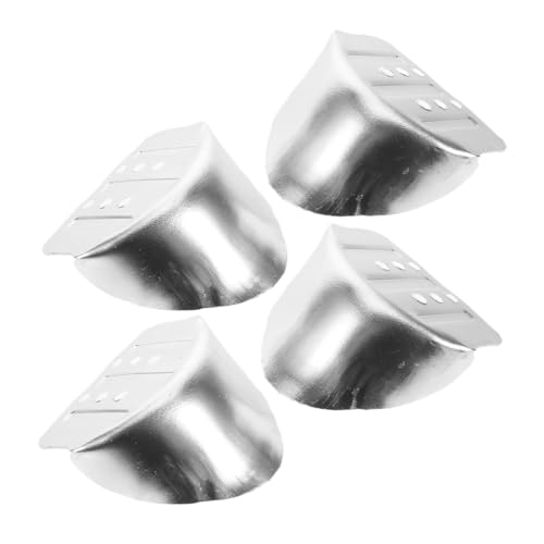 DECOMELODY 2 Paar Stelzenbasiszubehör Stelzenabsatzhalterung Fersenklammern Ersatzteile für Trockenbau-Stelzen Ersatzteile für Trockenbaustelzen Aluminiumlegierung Silver von DECOMELODY
