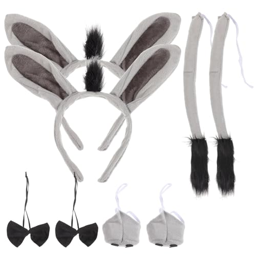 DECOMELODY 2 Sätze Kostüm Set mit Kopfband Fliege und Nase Teiliges Set für Erwachsene für Halloween Kostümpartys und Schulaufführungen DECOMELODY 2 Sätze Kostüm Set mit Kopfband Fliege und Nase Teiliges Set für Erwachsene für Halloween Kostümpartys und Schulaufführungen von DECOMELODY