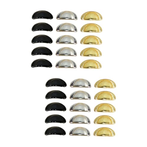 DECOMELODY 2 Sätze Puppenhausmöbel Mini Möbel Party Puppenschrank Wohnaccessoires Microtaster Puppenhaus Zubehör Puppenzubehör Möbel Liefert Kleine Schubladengriffe Legierung 15 Stück * 2 von DECOMELODY