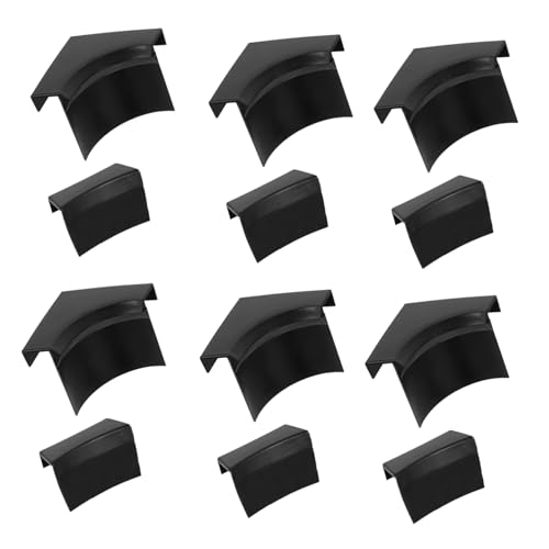 DECOMELODY 2 Sätze Zubehör für Billardtische Liner Schutz Einsätze Loch Billardtisch Zubehör Pooltisch Zubehör Billardnetzrahmen Tascheneinlagen für Billardtische aus Kunststoff Sport Black von DECOMELODY