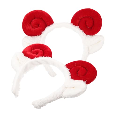 DECOMELODY 2 Stück Niedliches Teiliges Schafhorn Stirnband aus Weichem Leichtes Haarband für Cosplay Party Festival und DIY Haarschmuck Kopfbedeckung für Damen und Herren DECOMELODY 2 Stück Niedliches Teiliges Schafhorn Stirnband aus Weichem Leichtes Haarband für Cosplay Party Festival und DIY Haarschmuck Kopfbedeckung für Damen und Herren von DECOMELODY