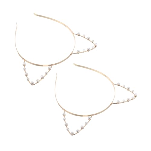 DECOMELODY 2 Stück Perlenverzierter Katzenohren Haarreif Komfortables Stirnband für Damen und Mädchen Verspieltes Cosplay und Alltag Accessoire für Fasching und Halloween DECOMELODY 2 Stück Perlenverzierter Katzenohren Haarreif Komfortables Stirnband für Damen und Mädchen Verspieltes Cosplay und Alltag Accessoire für Fasching und Halloween von DECOMELODY