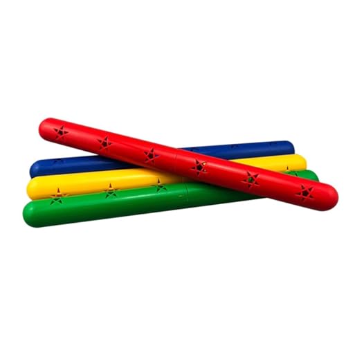 DECOMELODY 2 Stück Relay Sticks mit Glockendesign Farbenfroh Leicht und Tragbar für Staffelläufe und Tanzspiele Langlebiges Gymnastikspielzeug Zufällige Farbe Zufällige Farbe von DECOMELODY