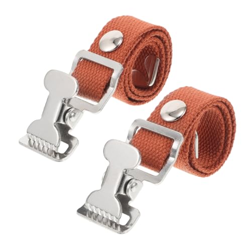 DECOMELODY 2 Stück Stelzenschuhriemen Clown Schuhe Clown-Zubehör Trockenbau-Stelzengurte Stelzenriemen Stoff Brown von DECOMELODY
