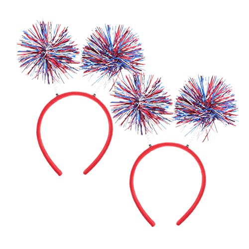 DECOMELODY 2 Stück Unabhängigkeitstag Haarreifen Patriotisches Kopfband für Feiern und Kostümpartys Dekorative Haaraccessoires für von DECOMELODY