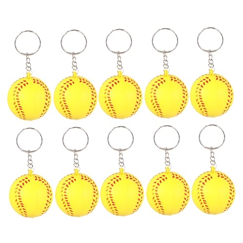 DECOMELODY 20Stücke Gelb Baseball Schlüsselanhänger Sport Schlüsselring für PU Baseball Anhänger Kreative für Partys Schulpreise und Sportveranstaltungen DECOMELODY 20Stücke Gelb Baseball Schlüsselanhänger Sport Schlüsselring für PU Baseball Anhänger Kreative für Partys Schulpreise und Sportveranstaltungen von DECOMELODY