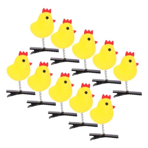 DECOMELODY 24 Stück Kleine gelbe Hühnerhaarnadel Küken Haarspangen Kükenklammern für Haare Küken-Haarnadel Haarschmuck für die Osterparty Haarzubehör für Mädchen Plüsch Yellow DECOMELODY 24 Stück Kleine gelbe Hühnerhaarnadel Küken Haarspangen Kükenklammern für Haare Küken-Haarnadel Haarschmuck für die Osterparty Haarzubehör für Mädchen Plüsch Yellow von DECOMELODY