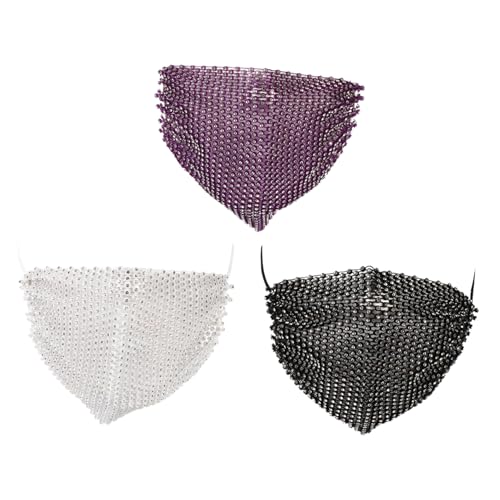 DECOMELODY 3 Stück Kreative Masken mit Strassbesatz Party Accessoires und Dunkelviolett Gesichtsbedeckung für Kostümpartys und Veranstaltungen DECOMELODY 3 Stück Kreative Masken mit Strassbesatz Party Accessoires und Dunkelviolett Gesichtsbedeckung für Kostümpartys und Veranstaltungen von DECOMELODY