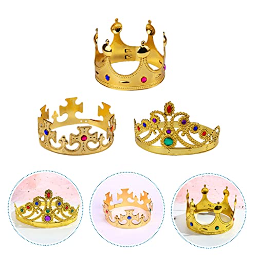 DECOMELODY 3 Stück Teiliges Goldfarben Prinzessin König Haarreif für Mädchen Party Haarornament Kostüm Zubehör für Geburtstag Bühne Karneval und Festliche Anlässe DECOMELODY 3 Stück Teiliges Goldfarben Prinzessin König Haarreif für Mädchen Party Haarornament Kostüm Zubehör für Geburtstag Bühne Karneval und Festliche Anlässe von DECOMELODY