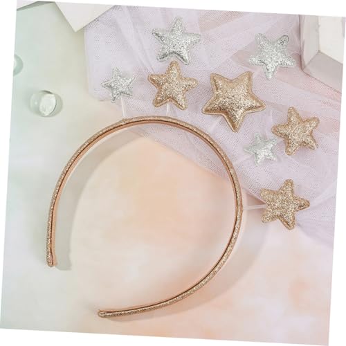 DECOMELODY 3 Stück Teiliges Party haarreif Dekorative Mädchen Stirnbänder mit Glitzernden Fünfzackigen Sternen Bequem Fest Sitzend für Geburtstage Kostümpartys und Fotoshootings von DECOMELODY