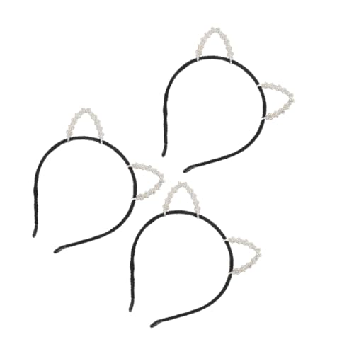 DECOMELODY 3 Stück Teiliges Stirnband mit Katzenohren aus Langlebiger Legierung Glitzernde Strasssteine Leichtes und Bequemes Haarband für Damen und Mädchen für Party Fasching Cosplay und DECOMELODY 3 Stück Teiliges Stirnband mit Katzenohren aus Langlebiger Legierung Glitzernde Strasssteine Leichtes und Bequemes Haarband für Damen und Mädchen für Party Fasching Cosplay und von DECOMELODY
