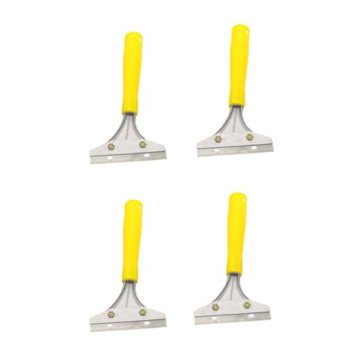 DECOMELODY 4 Stück Teiliges Gelb Vielseitiger Haushaltskratzer Rostbeständig Ergonomischer Griff Kompakt für Glas Fugenreinigung Praktisches Werkzeug für Boden Fliesenreinigung DECOMELODY 4 Stück Teiliges Gelb Vielseitiger Haushaltskratzer Rostbeständig Ergonomischer Griff Kompakt für Glas Fugenreinigung Praktisches Werkzeug für Boden Fliesenreinigung von DECOMELODY