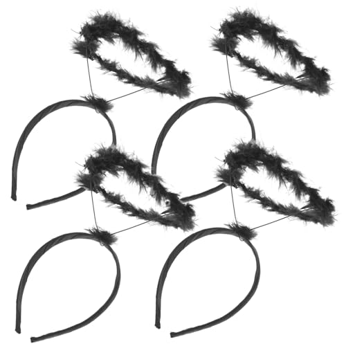 DECOMELODY 4 Stück Teiliges Schwarze Engels Haarreifen Heiligenschein Party Dress Up Cosplay Zubehör für Bühnenauftritte und Festliche Anlässe DECOMELODY 4 Stück Teiliges Schwarze Engels Haarreifen Heiligenschein Party Dress Up Cosplay Zubehör für Bühnenauftritte und Festliche Anlässe von DECOMELODY