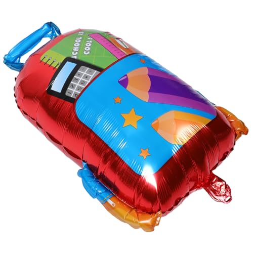 DECOMELODY 5 Stück Teiliges Back To School Ballon Schulranzen Geformte Aluminiumfolie Ballons Robustes Material Wiederverwendbar Einfache Befüllung Dekoration für Kindergarten und Ersten DECOMELODY 5 Stück Teiliges Back To School Ballon Schulranzen Geformte Aluminiumfolie Ballons Robustes Material Wiederverwendbar Einfache Befüllung Dekoration für Kindergarten und Ersten von DECOMELODY