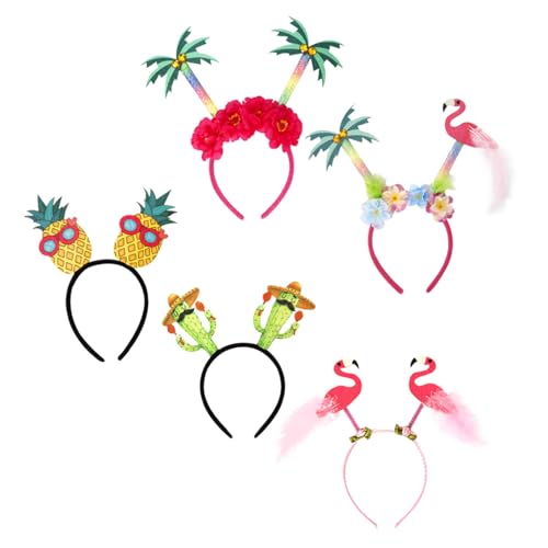 DECOMELODY 5 Stück Teiliges Hawaii Stirnband mit Tropischen Pflanzen Flamingo und Ananas Motiven Flexibler Leichter Haarschmuck für Luau Party Fasching und Kostüme DECOMELODY 5 Stück Teiliges Hawaii Stirnband mit Tropischen Pflanzen Flamingo und Ananas Motiven Flexibler Leichter Haarschmuck für Luau Party Fasching und Kostüme von DECOMELODY