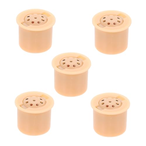 DECOMELODY 5 Stück Teiliges Kunststoff Spielzeugzubehör Mini Schallgeber Zylindrischer Klanggenerator für DIY Musikspielzeug Bastelbedarf Geeignet für Grußkarten und Plüschspielzeug von DECOMELODY