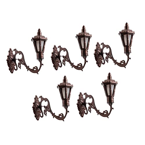 DECOMELODY 5 Stück Teiliges Miniatur Wandleuchten aus Edelstahl und Abs Romantische LED Wandlampen Modellbeleuchtung für Puppenhäuser Miniaturgärten Sandtisch Dekor Langlebig und Sicher DECOMELODY 5 Stück Teiliges Miniatur Wandleuchten aus Edelstahl und Abs Romantische LED Wandlampen Modellbeleuchtung für Puppenhäuser Miniaturgärten Sandtisch Dekor Langlebig und Sicher von DECOMELODY