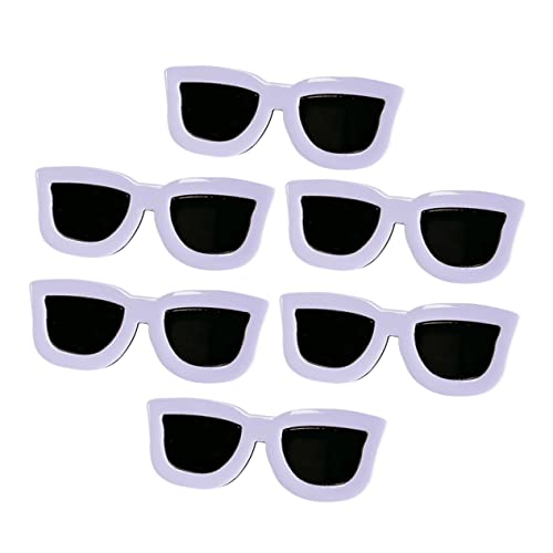 DECOMELODY 6 Stück Teiliges Lustige Sonnenbrillen Haarspangen Kreative Haarclips für Mädchen Niedliche Haarklammern für Frisur für Partys und Reisen von DECOMELODY