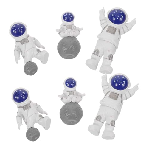 DECOMELODY 6 Stück Teiliges Mini Astronaut Resin Figuren Detailreiche Weltraum Deko für Geburtstag Wiederverwendbare Tortendeko und Schreibtischornamente im Space-thema Umweltfreundlich und DECOMELODY 6 Stück Teiliges Mini Astronaut Resin Figuren Detailreiche Weltraum Deko für Geburtstag Wiederverwendbare Tortendeko und Schreibtischornamente im Space-thema Umweltfreundlich und von DECOMELODY