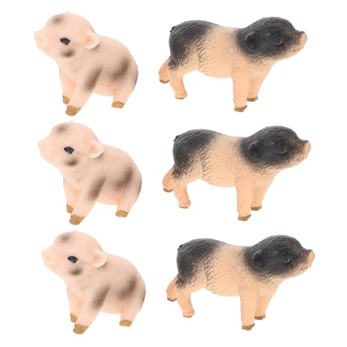 DECOMELODY 6 Stück Teiliges Realistische Schweinefiguren aus Robustem Material Detailgetreue Miniatur Bauernhoftiere Vielseitig für Mikro Landschaften Pädagogisches für und Sicher für Drinnen DECOMELODY 6 Stück Teiliges Realistische Schweinefiguren aus Robustem Material Detailgetreue Miniatur Bauernhoftiere Vielseitig für Mikro Landschaften Pädagogisches für und Sicher für Drinnen von DECOMELODY