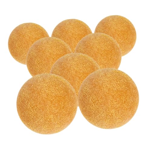 DECOMELODY 8 Stück Tischfußball Mini -bälle Plastikkugeln Foosballkugeln Foosballball Ersatzbälle Für Kickerbälle Mini-fußball Kickertischbälle Mini Tischkicker Mini-sportbälle Abs Yellow von DECOMELODY