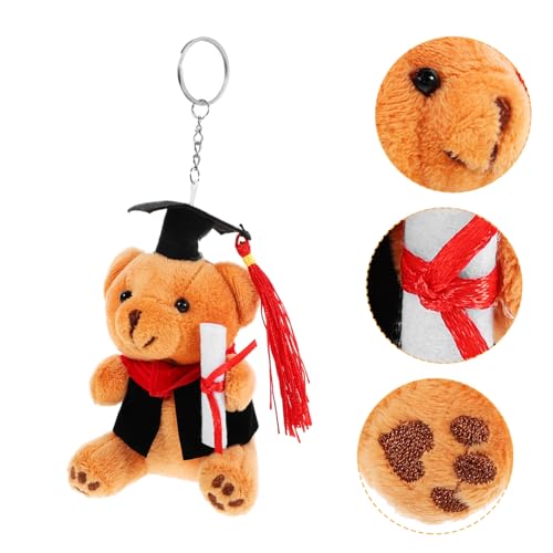 DECOMELODY Abschlussbär Schlüsselanhänger Kuscheltier mit Doktorhut Süßes Accessoire für Taschen Rucksäcke und Schlüssel Perfektes zur Graduierung zum Feiern der Bestandenen Prüfung DECOMELODY Abschlussbär Schlüsselanhänger Kuscheltier mit Doktorhut Süßes Accessoire für Taschen Rucksäcke und Schlüssel Perfektes zur Graduierung zum Feiern der Bestandenen Prüfung von DECOMELODY