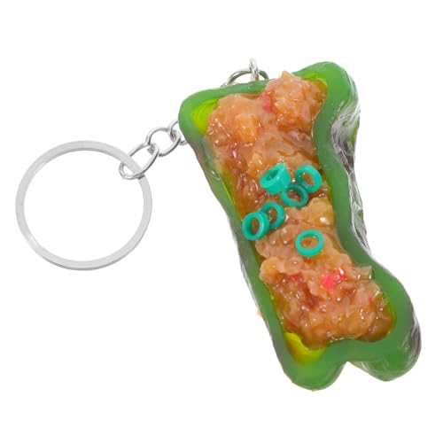 DECOMELODY Modische Schlüsselanhänger Kawaii-pfefferfleisch- Lebensmittel-imitation Schlüsselanhänger Taschenanhänger Für Frauen Für Schule Büro Und Reisen von DECOMELODY