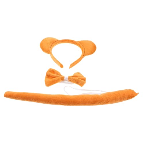 DECOMELODY Bärenkostüm mit Ohren Stirnband und Fliege Kuscheliges Tier Cosplay Zubehör für Erwachsene Bequemes Halloween Kostüm Party Outfit DECOMELODY Bärenkostüm mit Ohren Stirnband und Fliege Kuscheliges Tier Cosplay Zubehör für Erwachsene Bequemes Halloween Kostüm Party Outfit von DECOMELODY