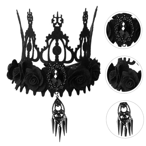 DECOMELODY Barockstil Halloween Krone Damen Kopfschmuck Leichtes Haarschmuck Halloween Party Karneval Masquerade Cosplay Zubehör für Bühne und Kostüm DECOMELODY Barockstil Halloween Krone Damen Kopfschmuck Leichtes Haarschmuck Halloween Party Karneval Masquerade Cosplay Zubehör für Bühne und Kostüm von DECOMELODY
